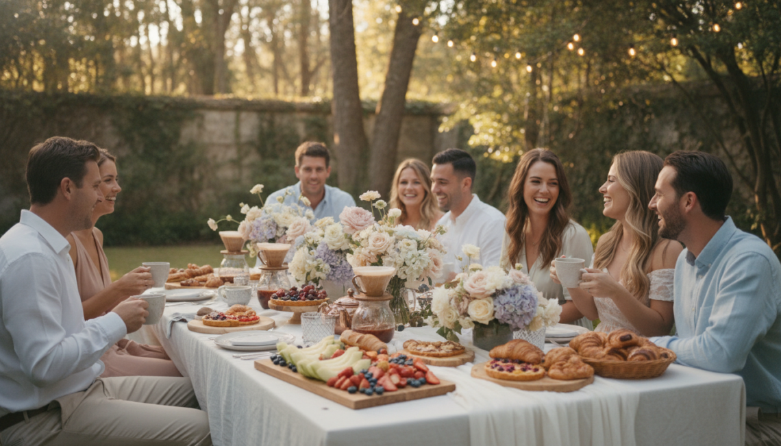 découvrez nos conseils pratiques pour organiser un brunch du lendemain de mariage réussi et convivial, afin de prolonger la fête en toute simplicité.