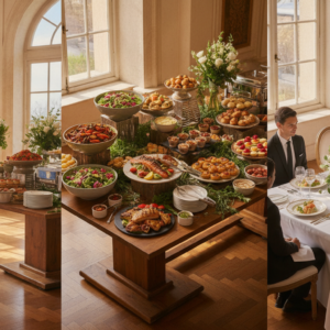 découvrez comment choisir entre la livraison, le buffet ou le service à table pour votre prestation traiteur, en fonction de vos besoins et de l'événement.